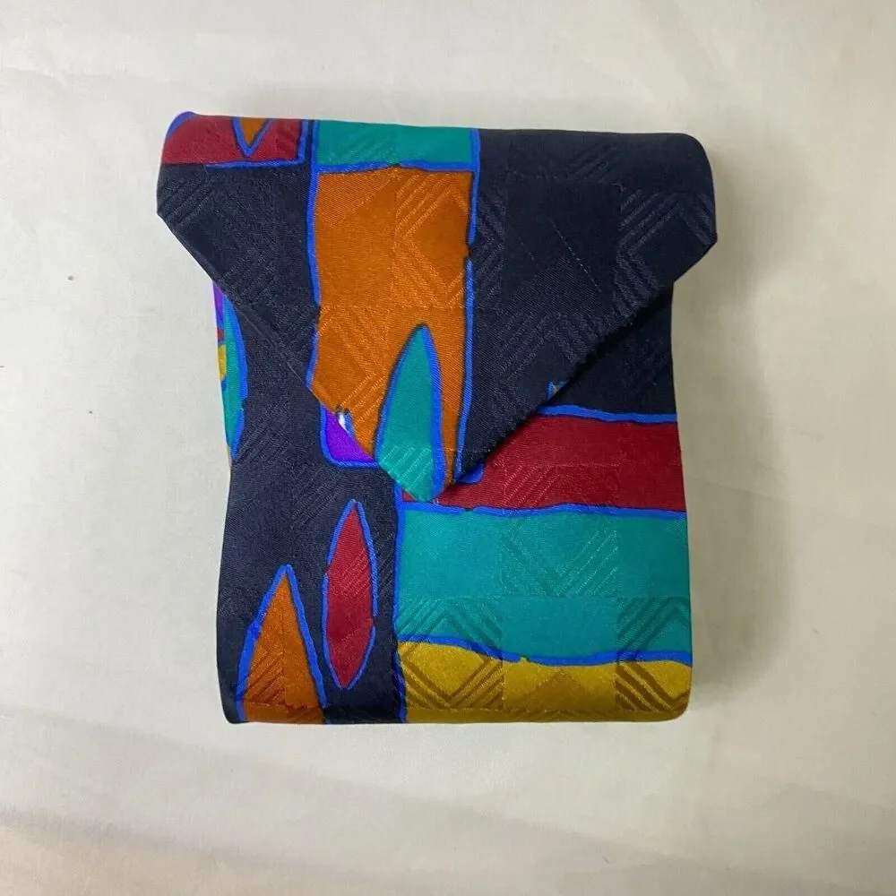 #6602 Bugatti Multi-colored Abstract Men's Necktie, Tie